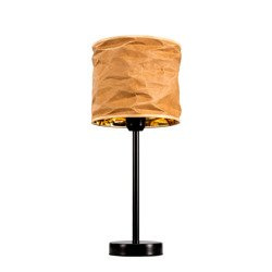 LAMPA STOŁOWA KOLOR BEŻOWY/ZŁOTY