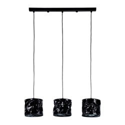 LAMPA WISZĄCA POTRÓJNA KOLOR CZARNY