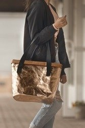 Torba  PAPEDA typu shopper (TP 2002)  różowe złoto
